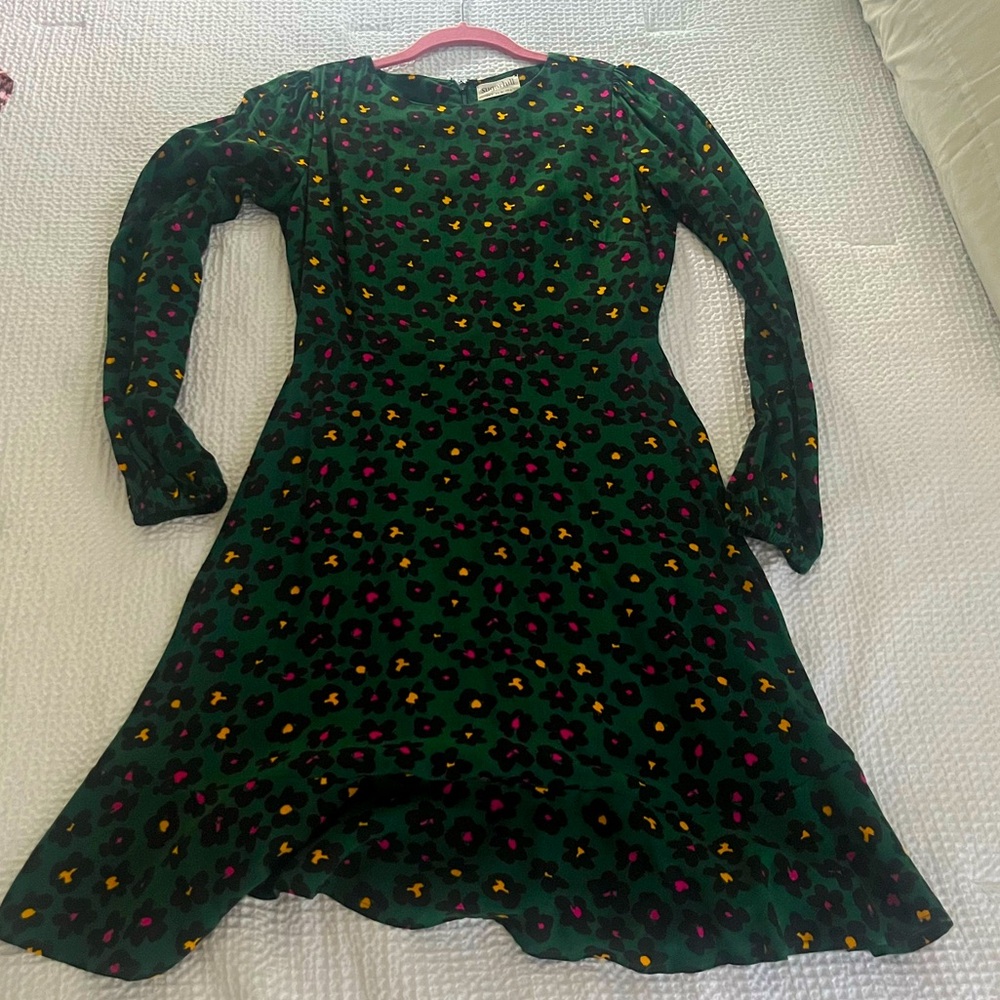 Long sleeve a line short dress